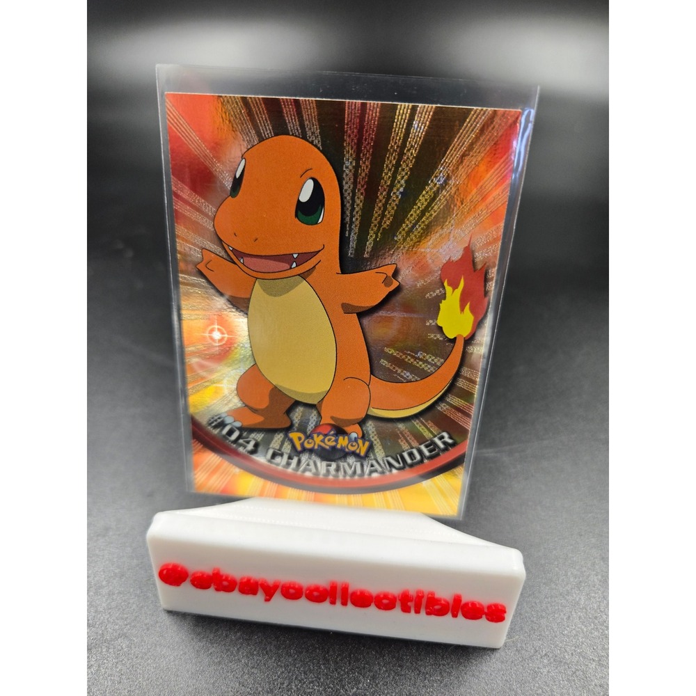 1999 Topps Pokemon TV Animation Edition Charmander #4 Foil Lines Refractor